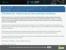 Tablet Screenshot of cad-steel.com